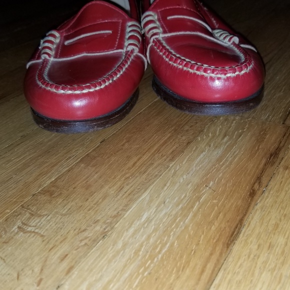 RARE!-Ralph Lauren Eltham Red Penny Loafer - Picture 2 of 7